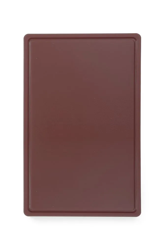 Tabla de cortar HACCP - GN 1/1 - Marrón - 15 mm de espesor