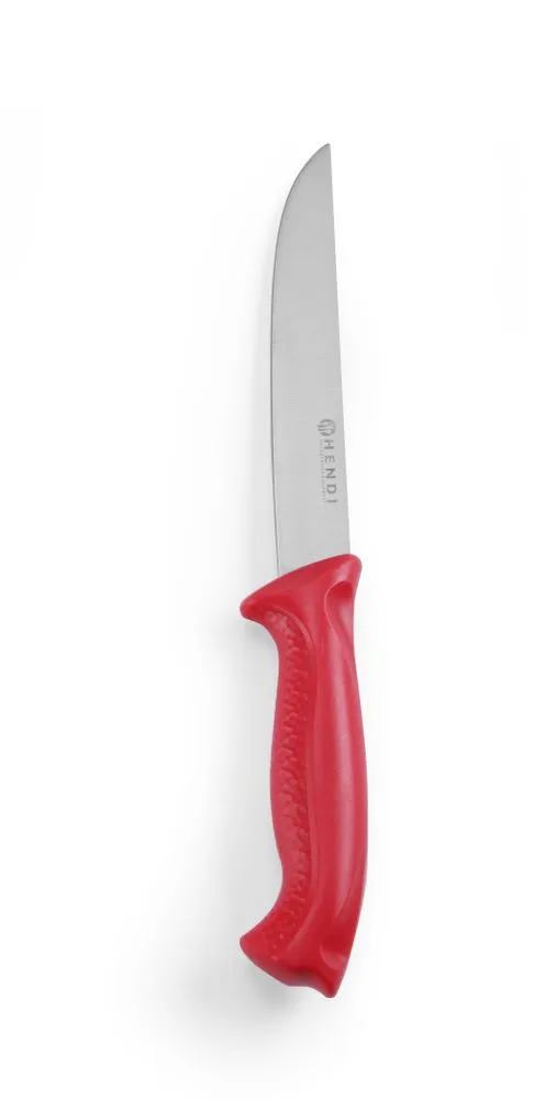 Cuchillo para cortar carne cruda de color rojo - Hoja de 15 cm