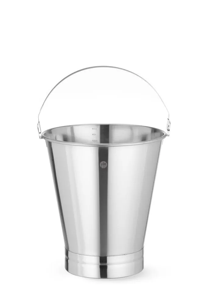 Cubo de acero inoxidable con fondo reforzado - 12 L