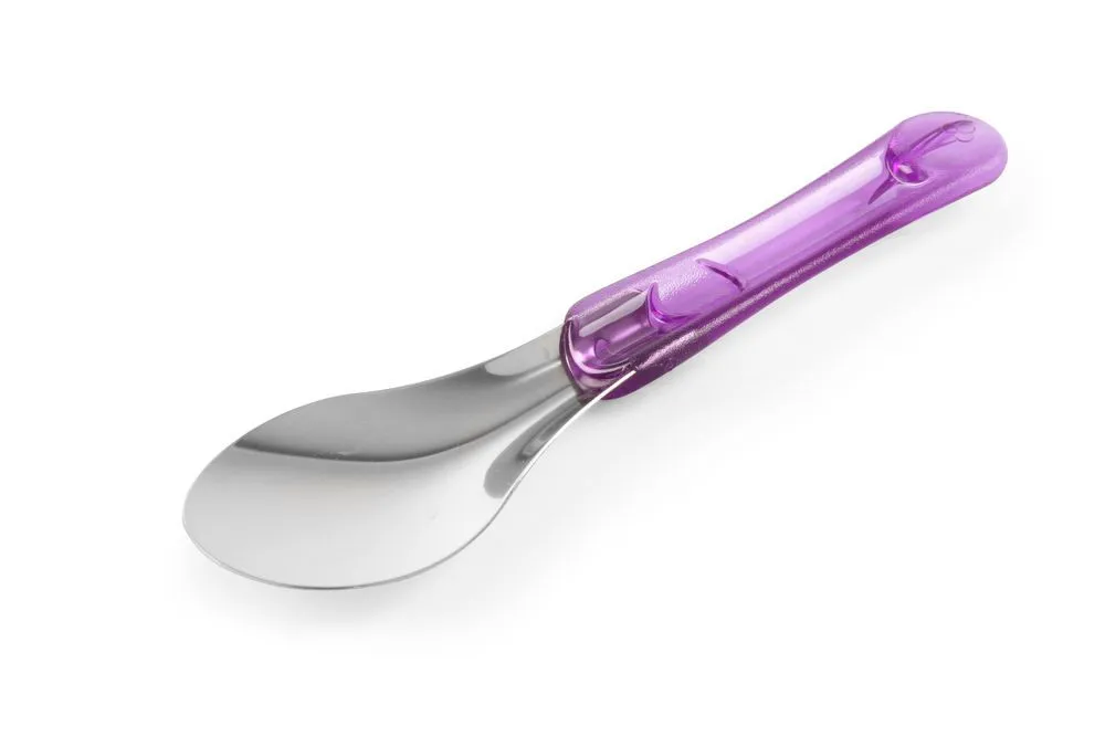 Espátula de hielo con mango violeta de Tritan