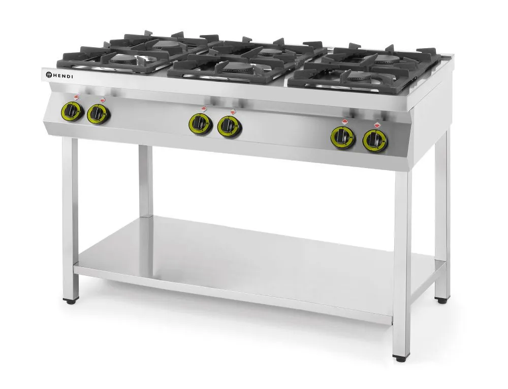 Encimera de gas Kitchen Line - 6 Fuegos