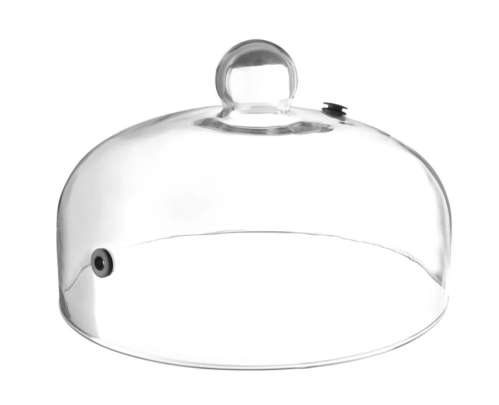 Campana plana de vidrio con ventilación - ø 260 mm