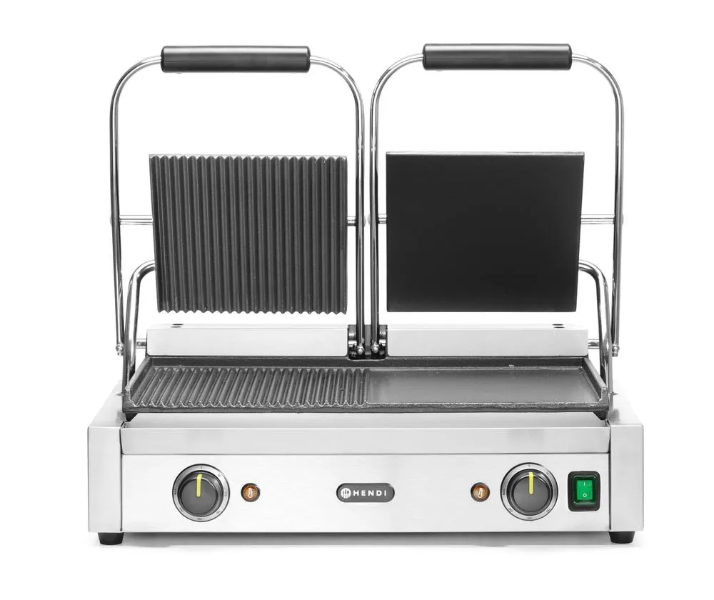 Parrilla de contacto Modelo Doble - Placas Lisas y Estriadas