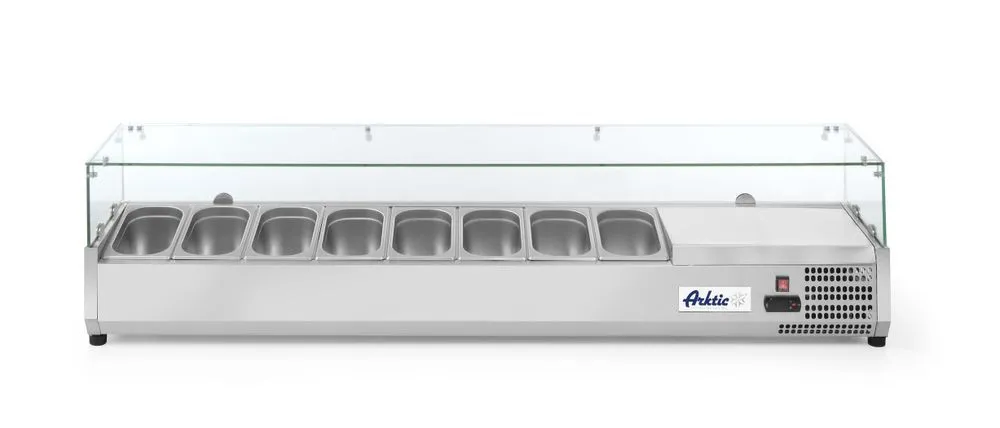 Vitrina refrigerada - 9 x GN 1/4