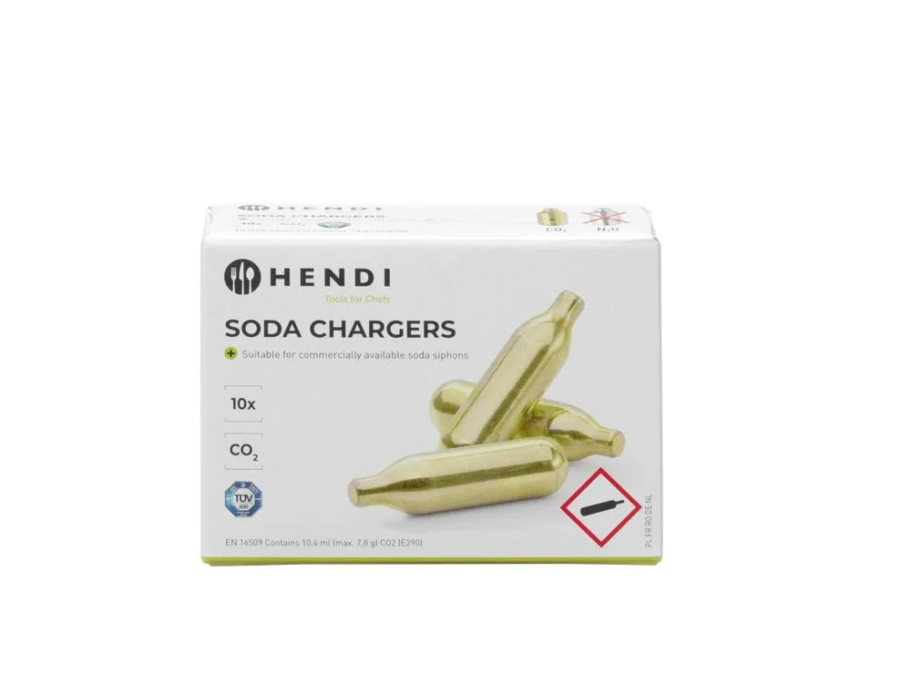 Cartuchos de CO₂ para Sifón de Soda - Lote de 10