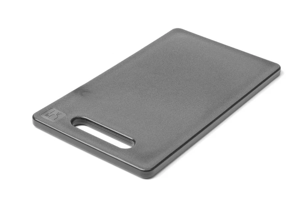Tabla de cortar negra con mango - 300 x 200 mm - Espesor 10 mm