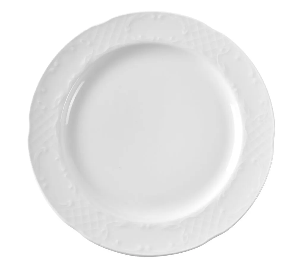 Plato llano de porcelana Flora - 255 mm de diámetro