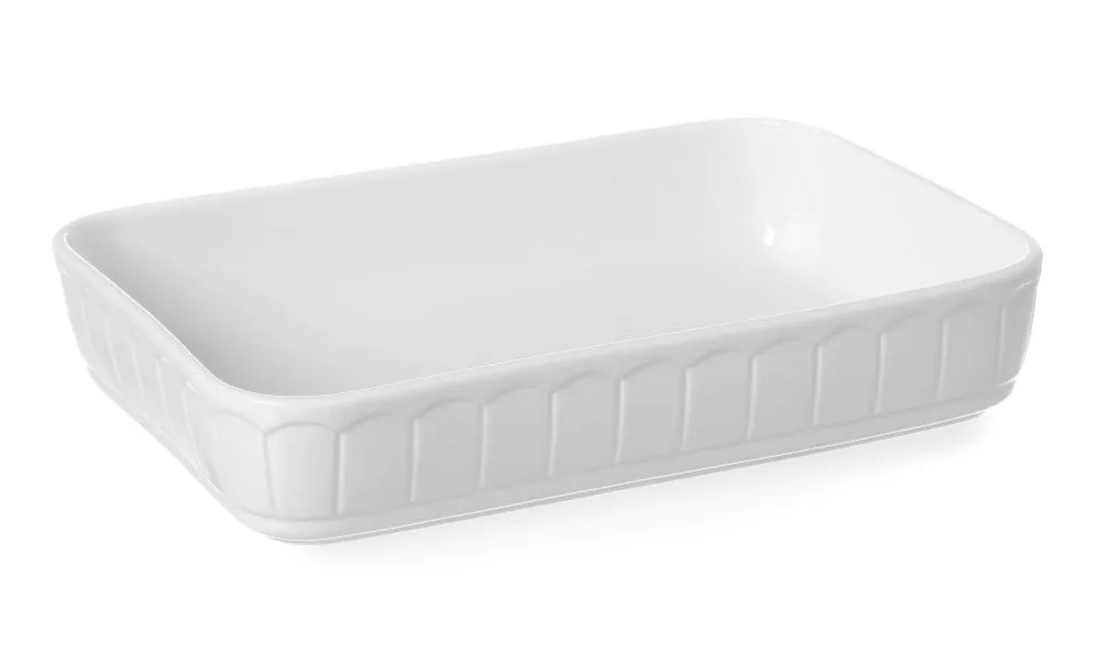 Plato rectangular de porcelana para horno - 330 x 225 mm