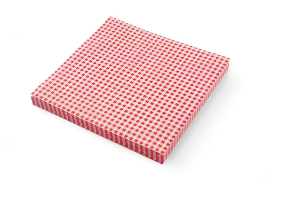 Papel pergamino con diseño de cuadros - 306 x 305 mm - 500 unidades