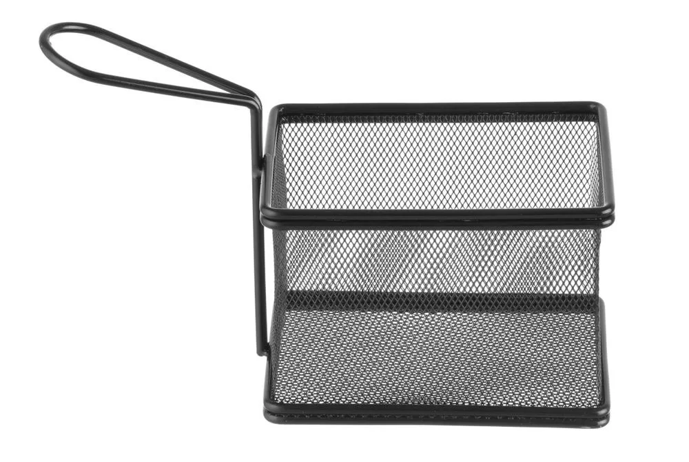 Cesta de patatas fritas en miniatura negro - 125 x 100 mm