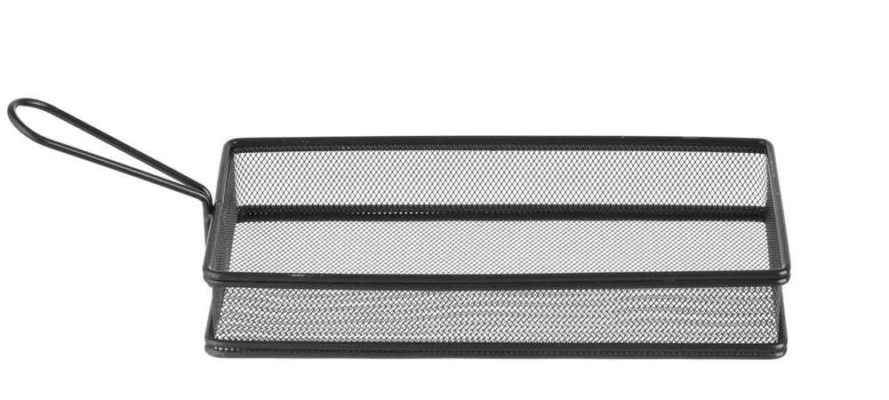 Cesta de patatas fritas en miniatura negro - 255 x 135 mm