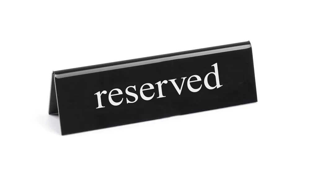 Caballete de mesa "reservado"