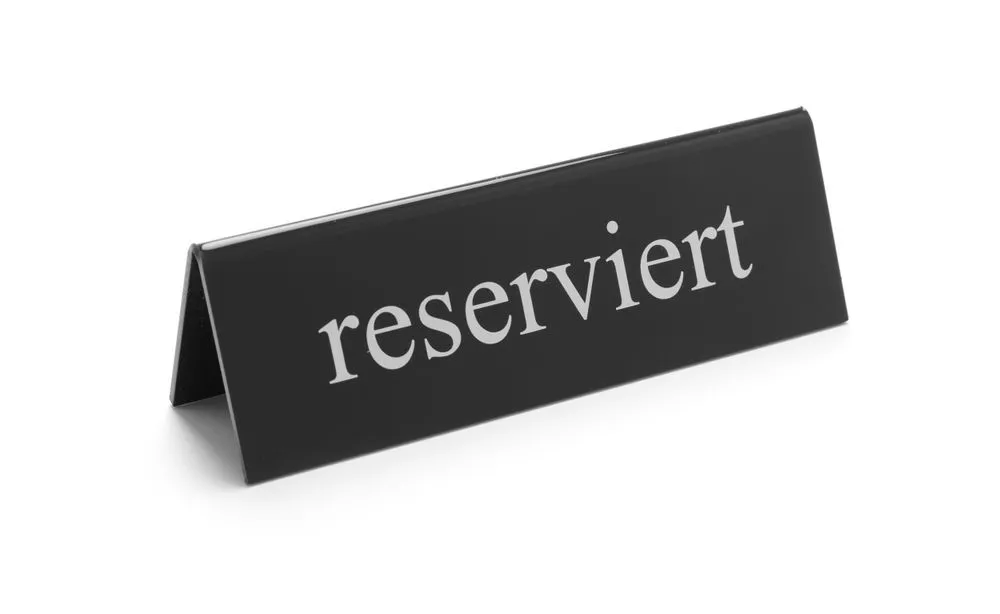 Caballete de mesa reservado