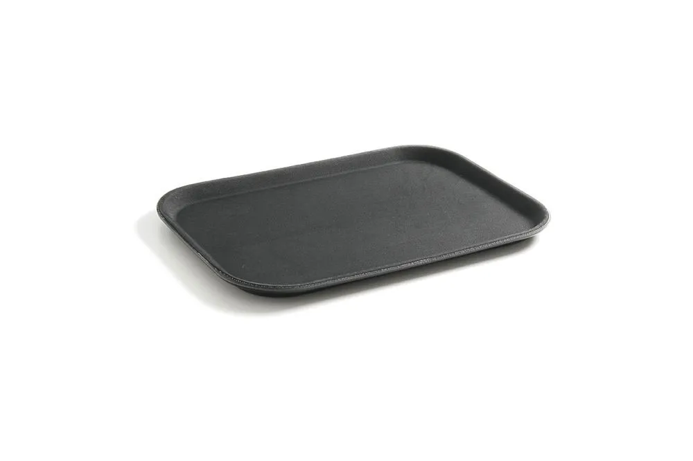 Bandeja rectangular de polipropileno - Negro - 530 x 325 mm