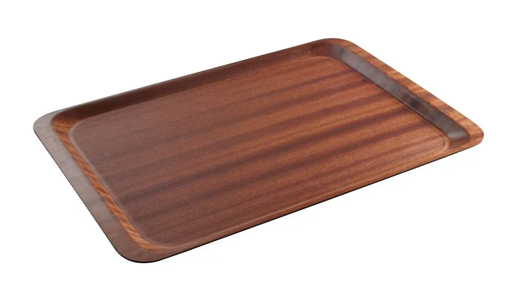 Plato de madera rectangular - 530 x 370 mm