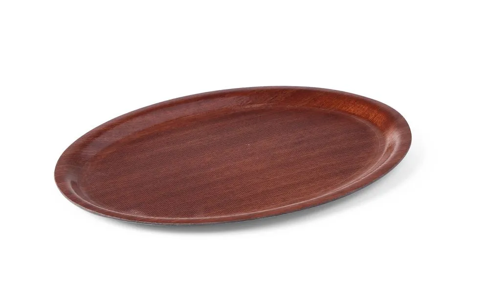 Plato de madera en forma ovalada - 290 x 210 mm