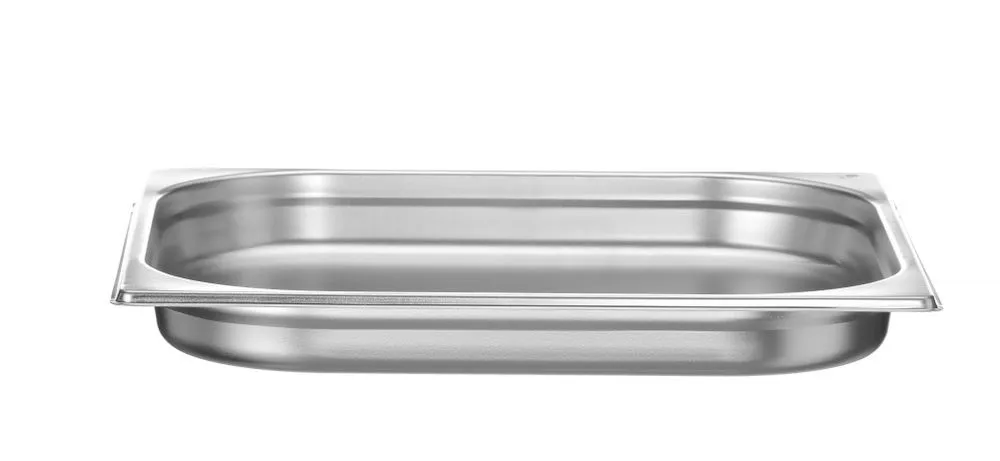 Bandeja gastronómica GN 2/3 de acero inoxidable - Profundidad 40 mm - 3 L