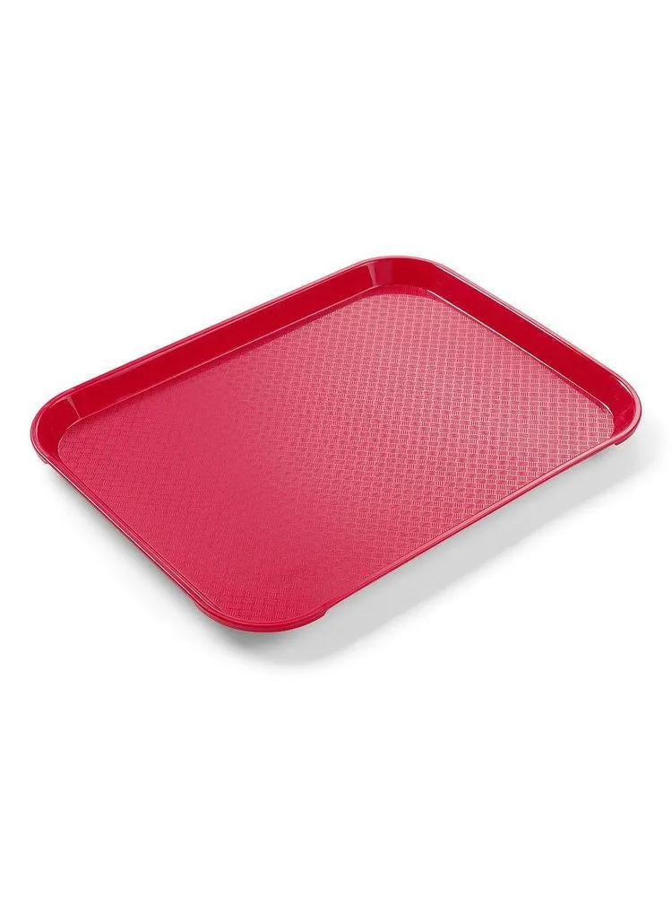 Bandejita rectangular para comida rápida - Modelo pequeño 265 x 345 mm - Rojo
