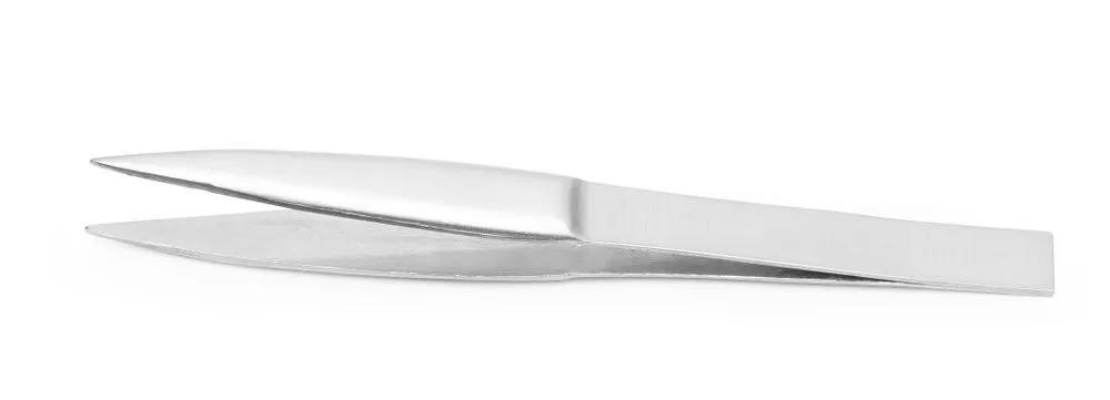 Pinza de acero inoxidable con punta afilada en forma de arete - L 155 mm