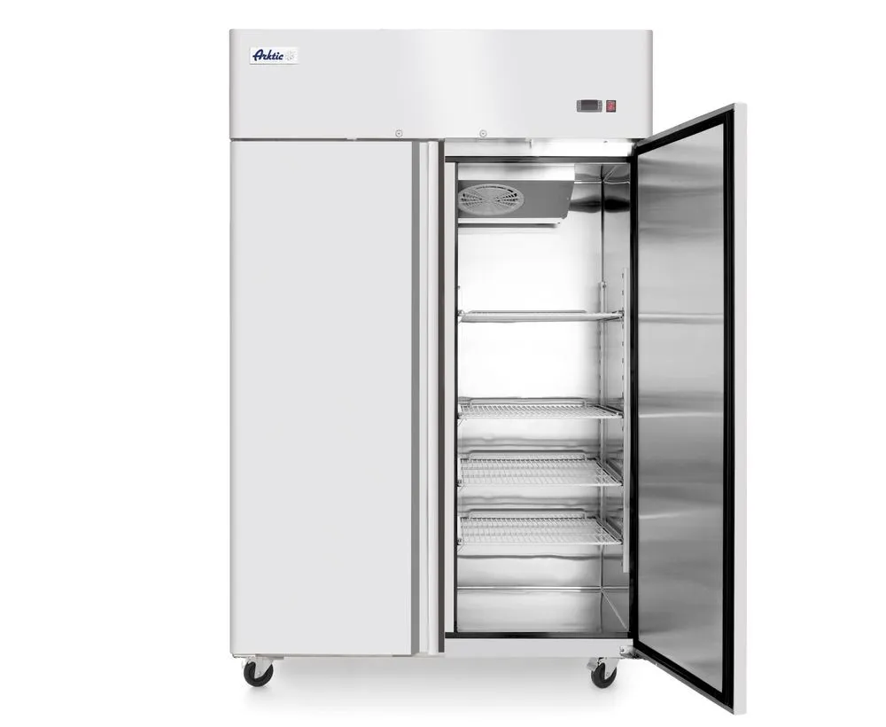 Armario Refrigerado Positivo de Acero Inoxidable 2 Puertas - 1240 L