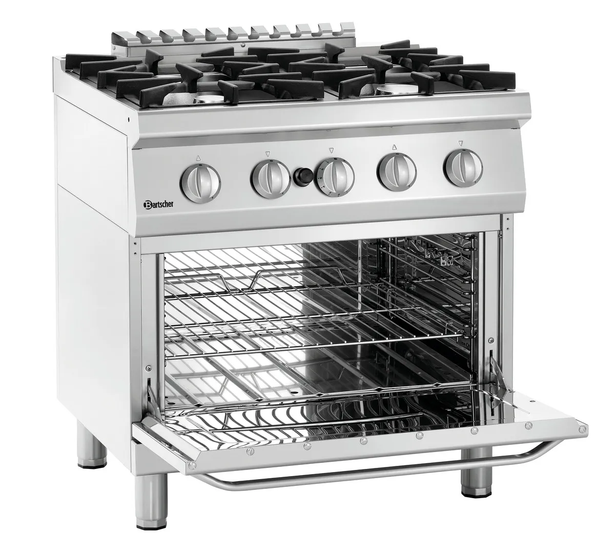 Cocina Serie 700 - 4 Fuegos y Horno de Gas GN2/1