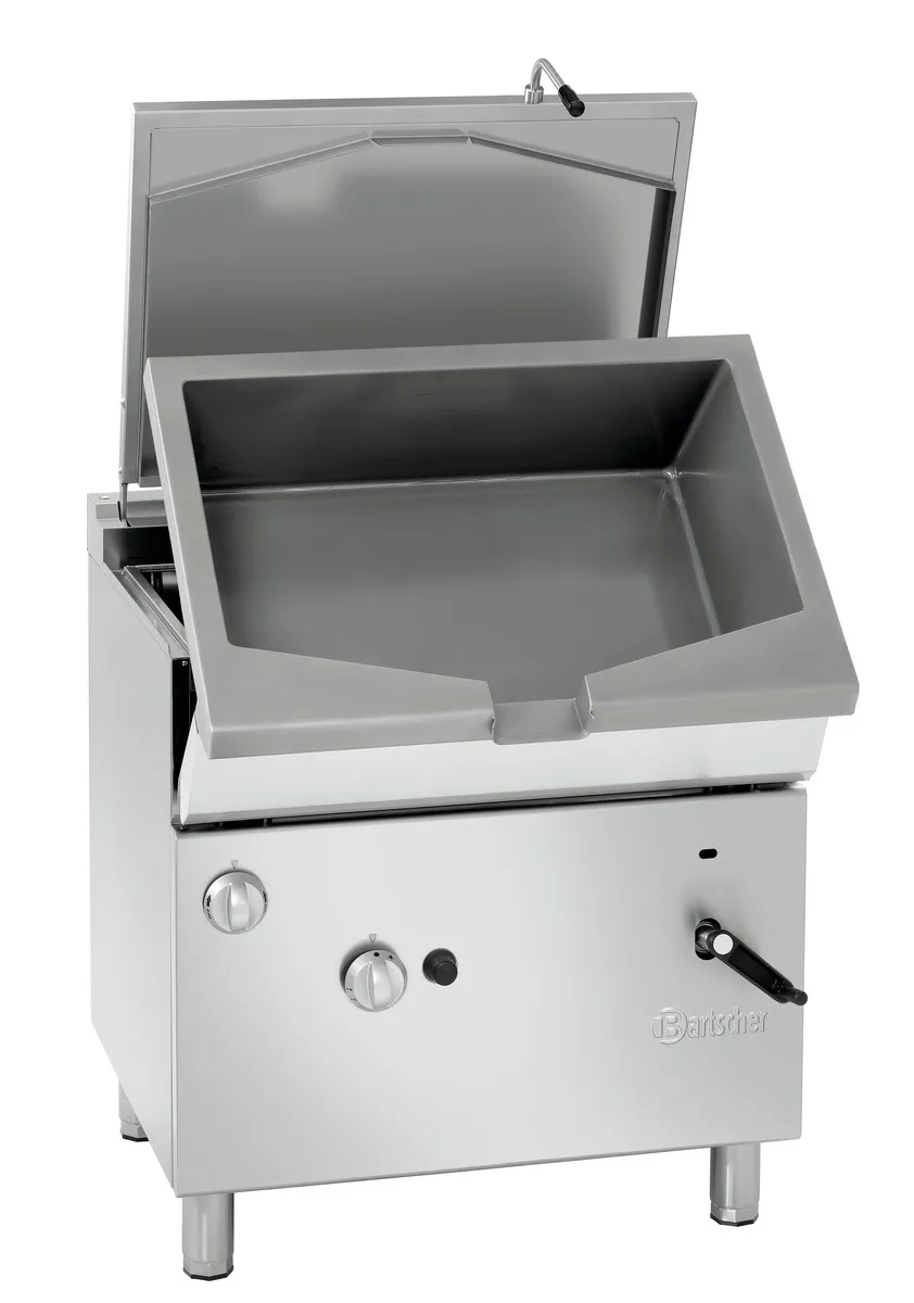 Braisera basculante a gas manual - 60 L