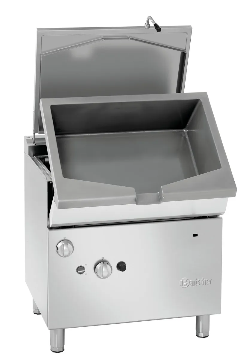 Braisera basculante a gas motorizada - 60 L