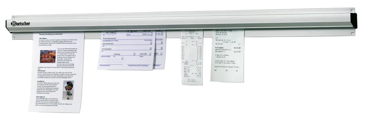 Pinza Porta-Clips de Pared de Aluminio - 610 mm