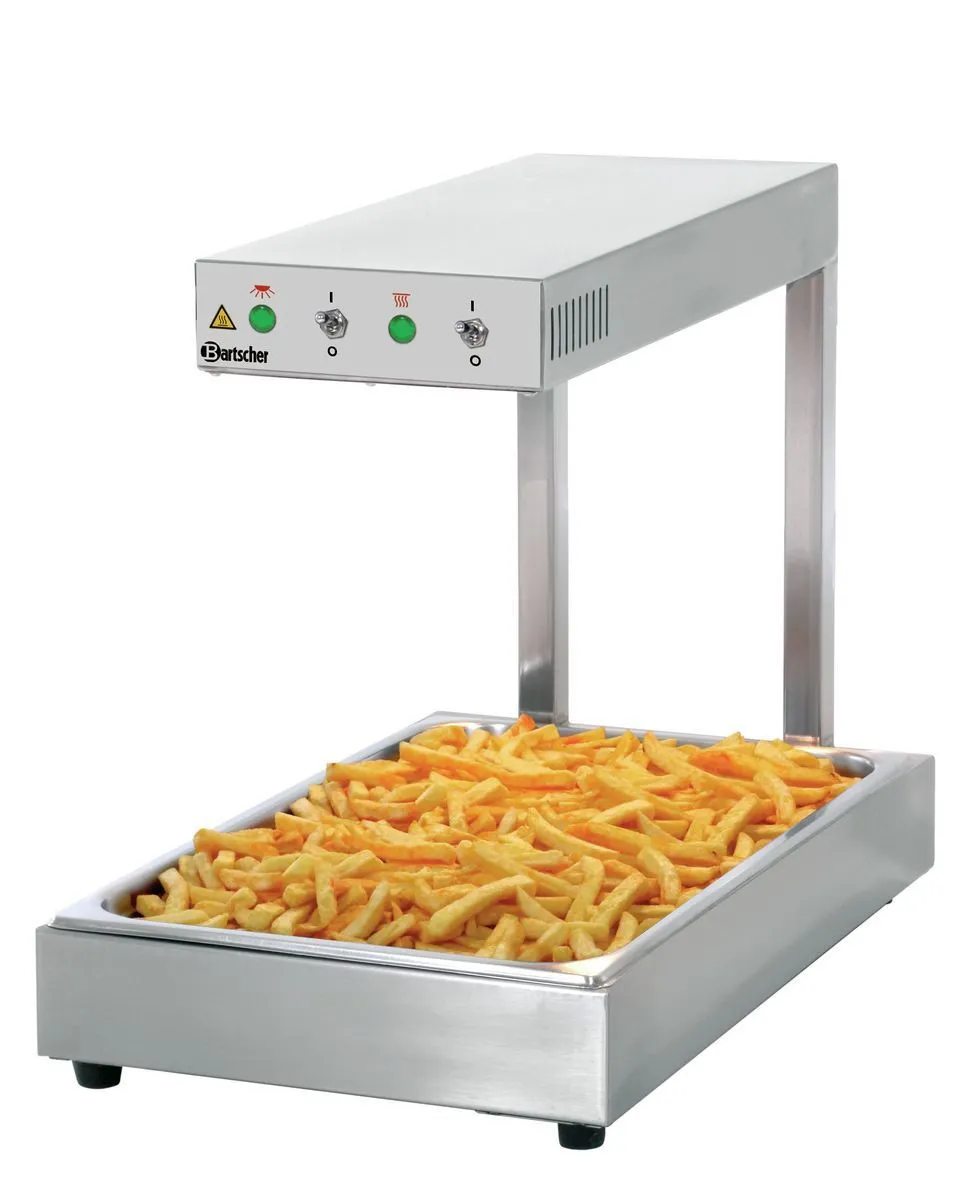 Calentador de patatas fritas infrarrojo GN 1/1
