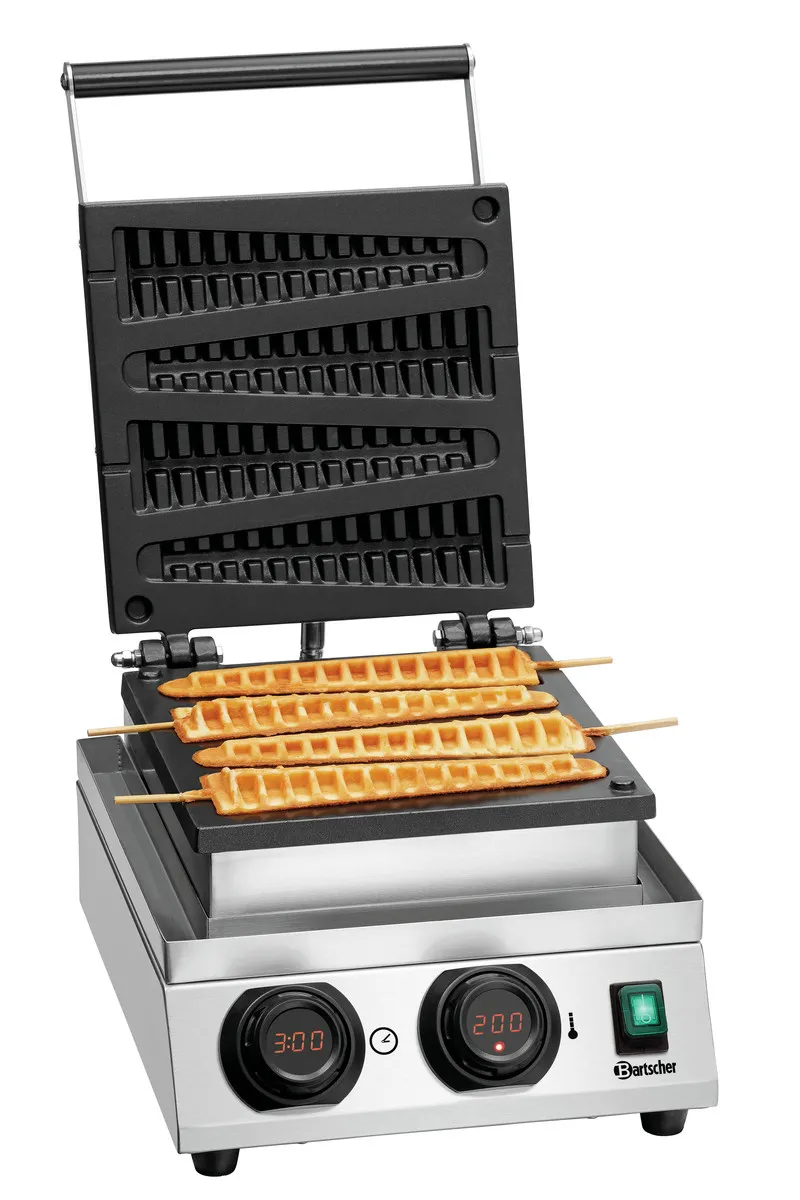 Gofrera Profesional Lolly - 4 Gofres en Espiga