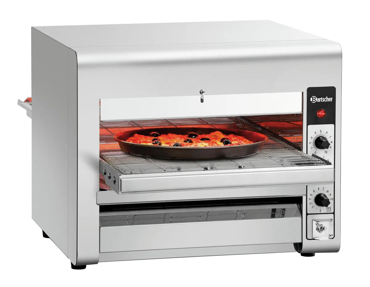 Horno de pizza de cinta transportadora