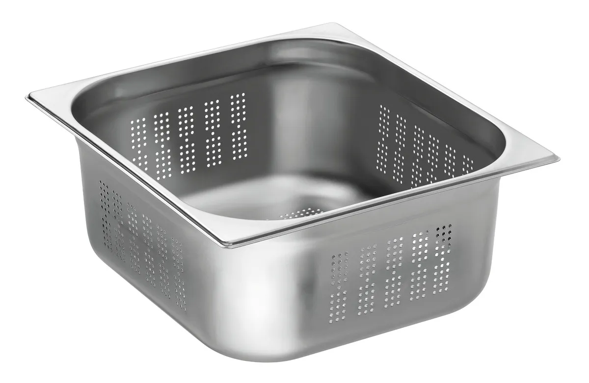 Cubeta Gastronorm GN 2/3 Perforada Acero Inoxidable 150 mm