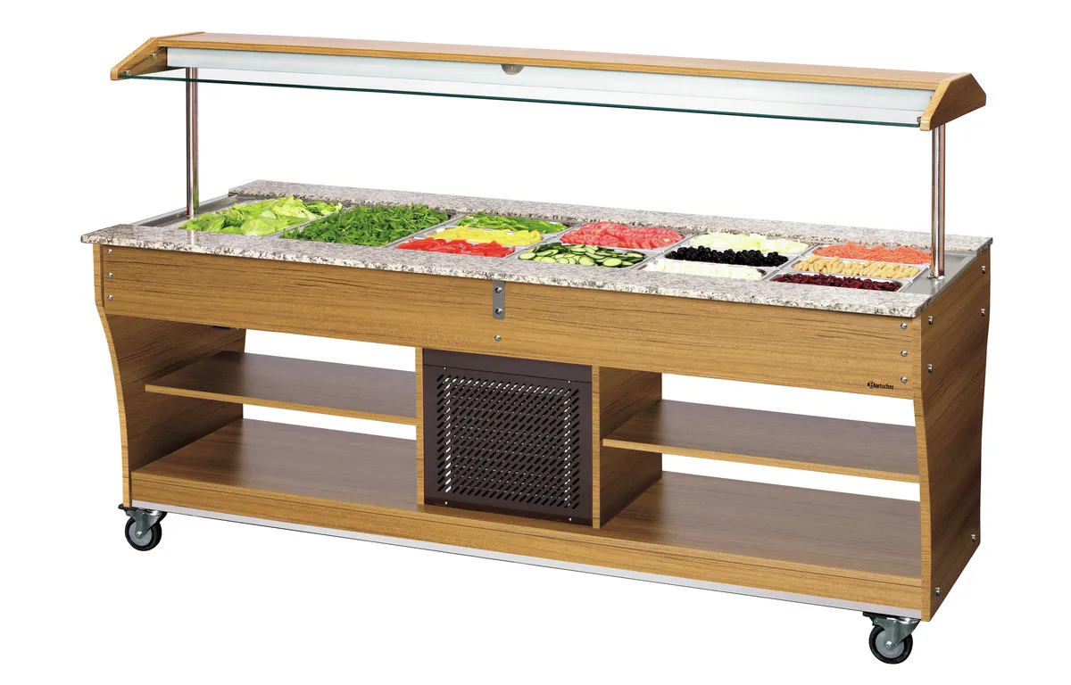 Buffet/Bar de Ensaladas Refrigerado - 6 x GN 1/1