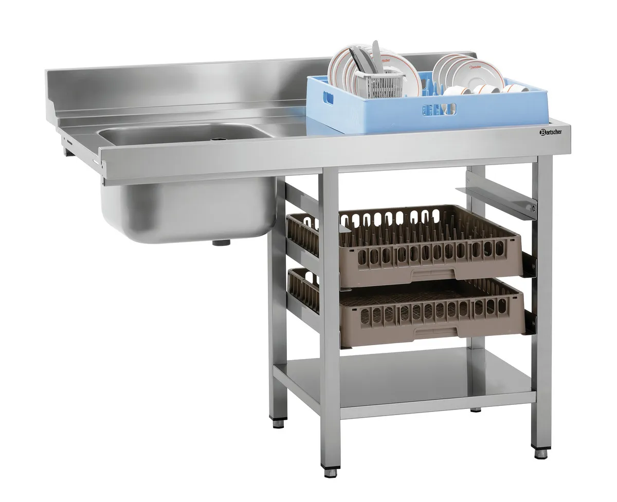 Mesa de Clasificación con 1 Contenedor - Derecha - L 1200 x P 715 mm
