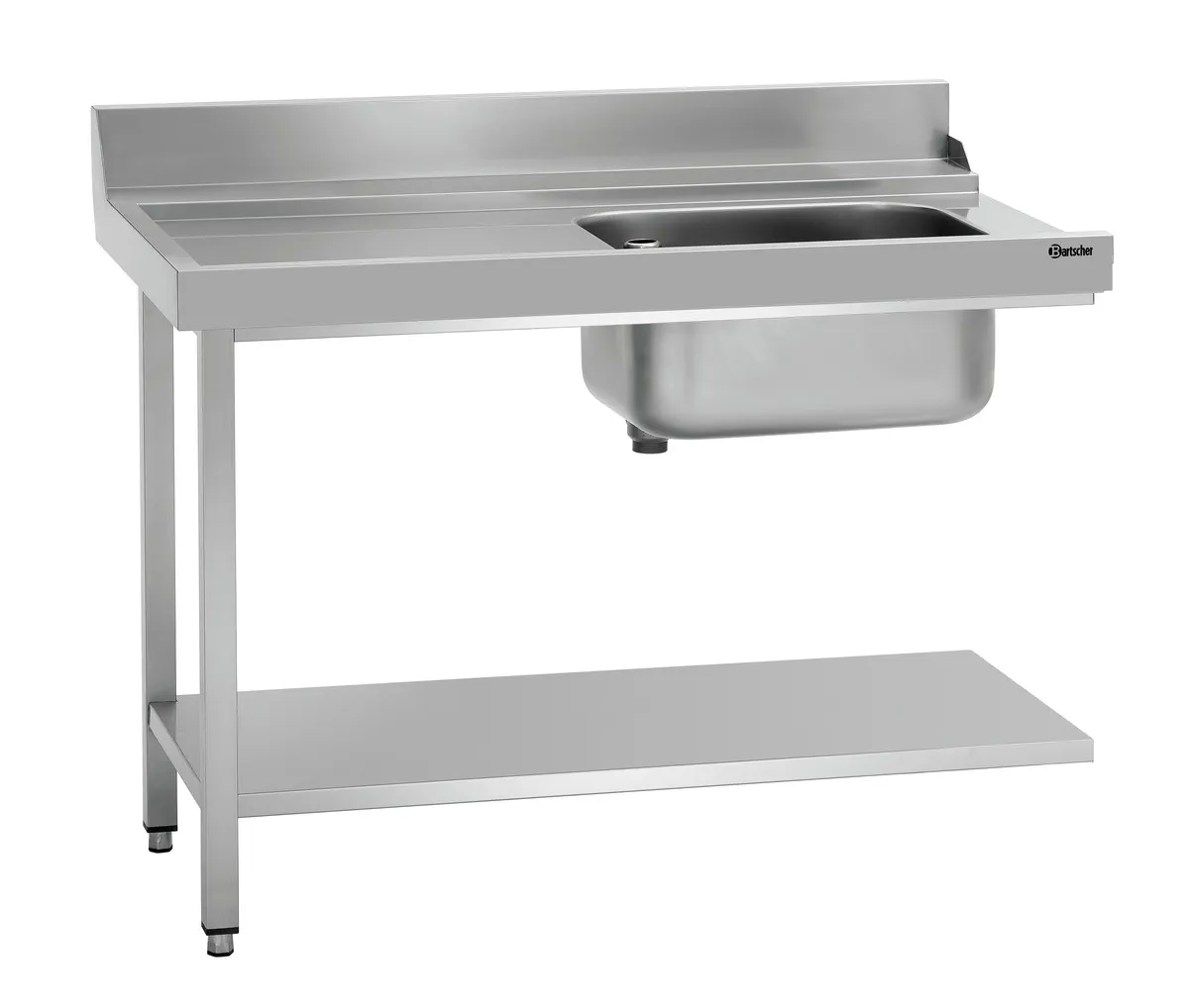 Mesa de Clasificación con 1 Cubeta - Izquierda - L 1200 x P 720 mm