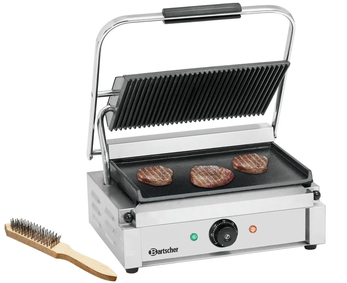 Grill Panini de Contact - Placas Lisas y Estriadas