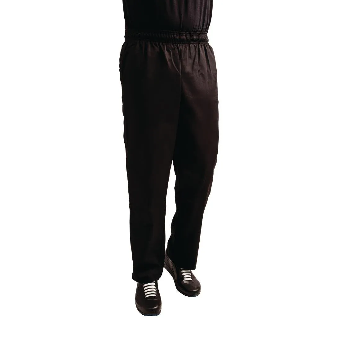 Pantalón de cocina unisex Easyfit negro tratado con Teflón - Talla XXL