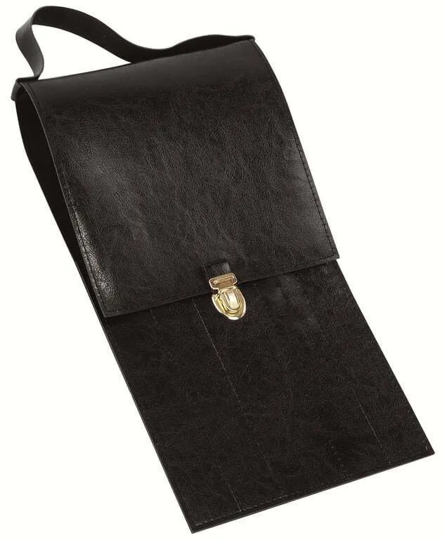 Estuche de servicio de cuero sintético para 5 cuchillos vacío