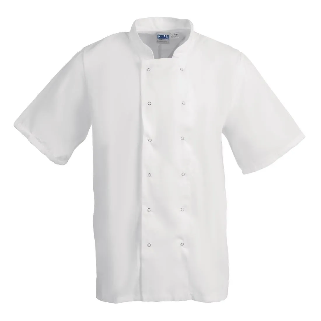 Chaqueta de cocina blanca de manga corta Boston - Talla XL