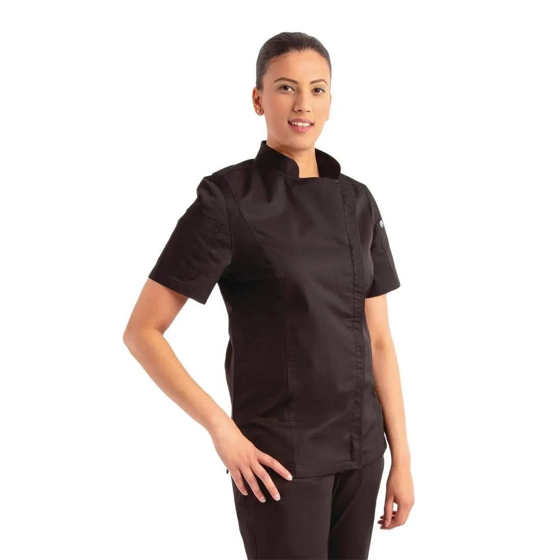 Chaqueta de cocina negra con cremallera para mujer Springfield - Talla S
