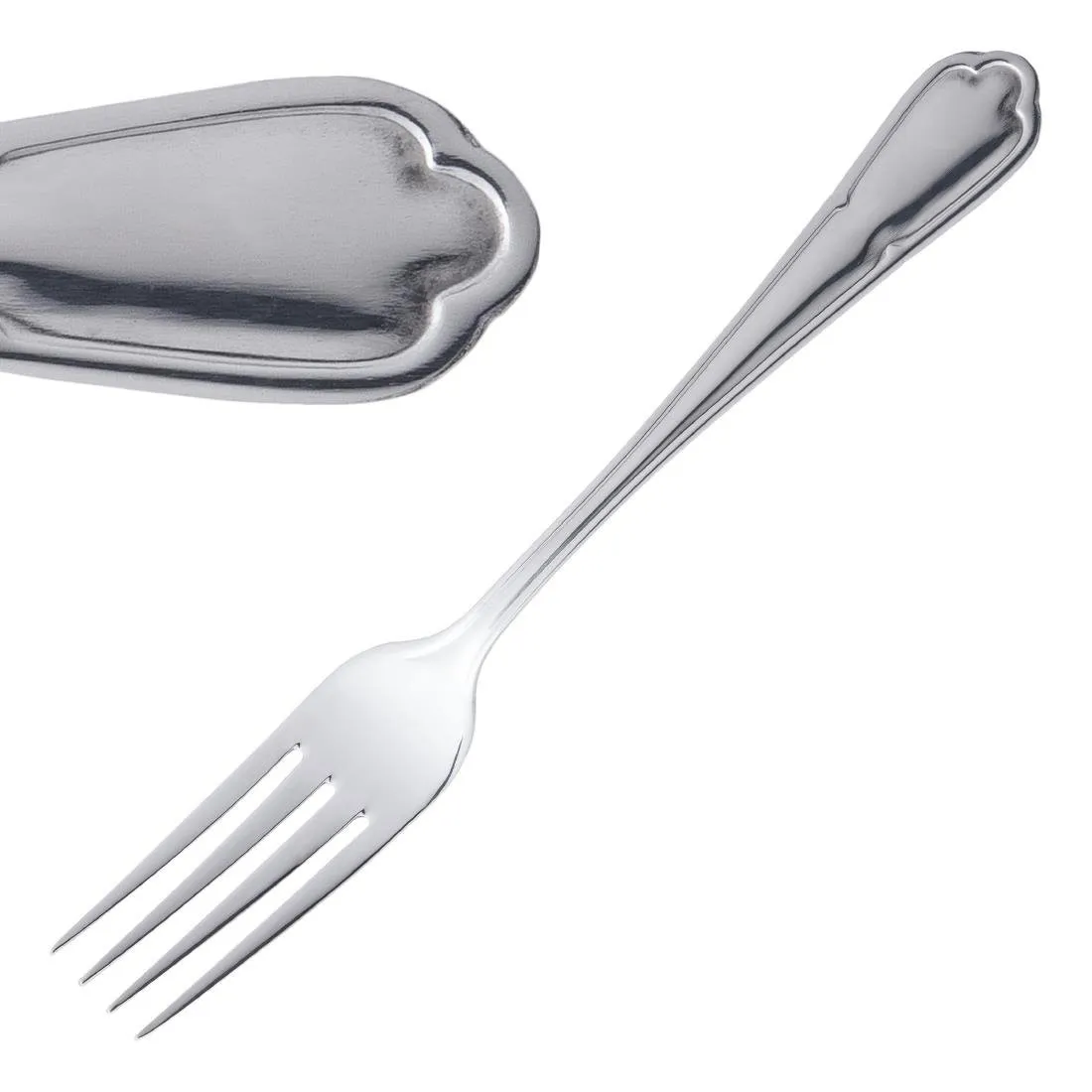 Tenedor de mesa Dubarry de acero inoxidable - Lote de 12