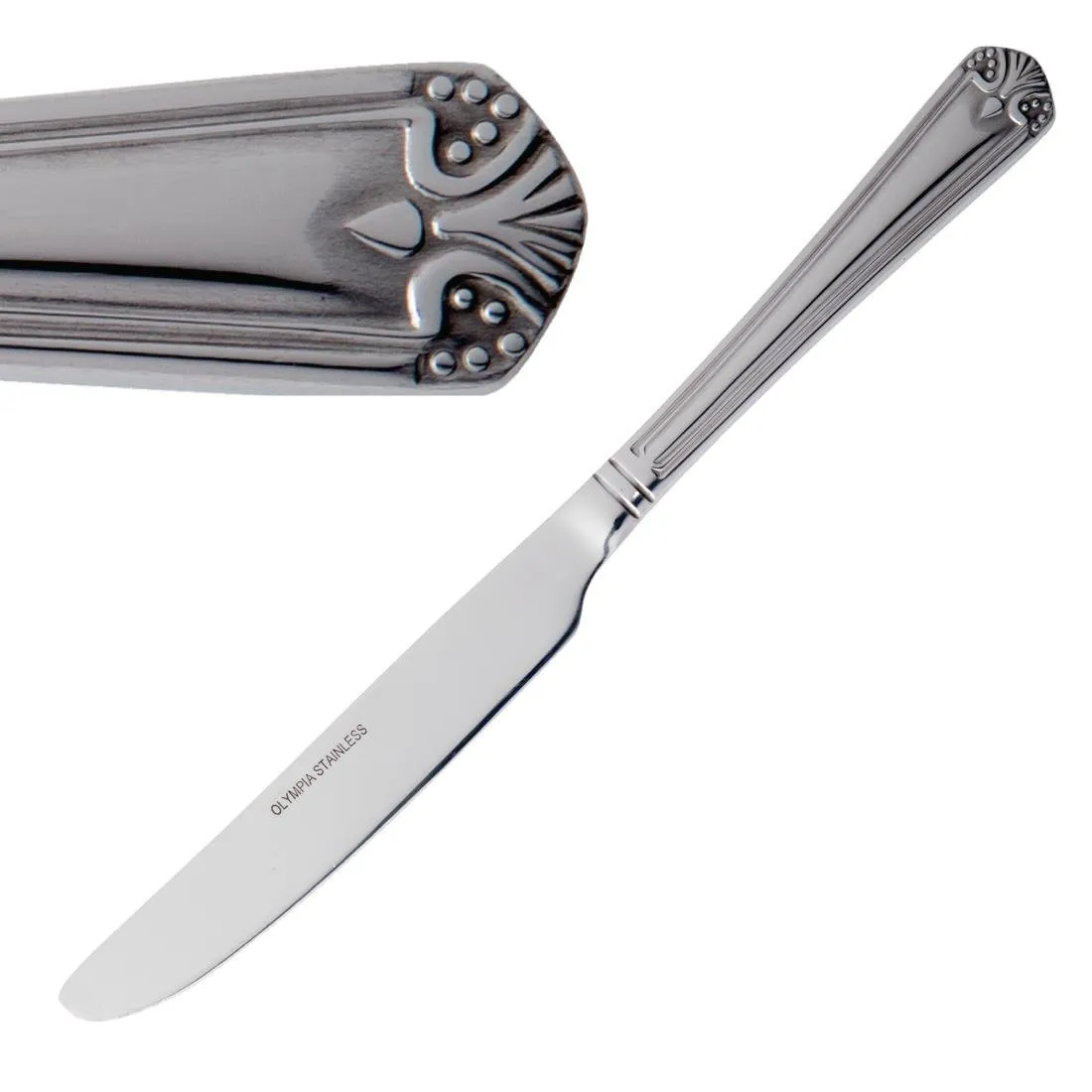 Cuchillo de mesa Jesmond de acero inoxidable - Lote de 12