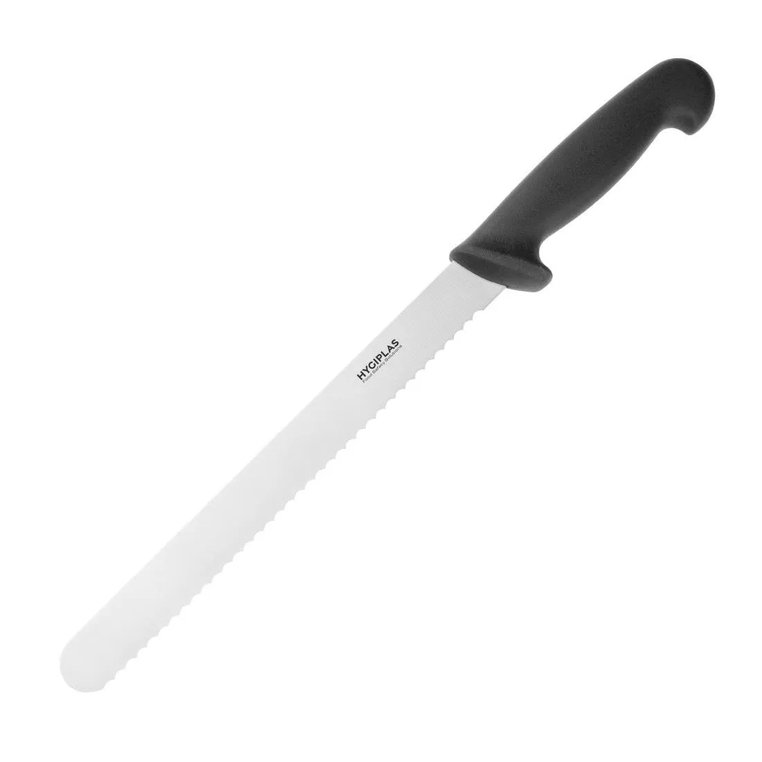 Cuchillo de trinchar dentado negro - Hoja de 25,5 cm