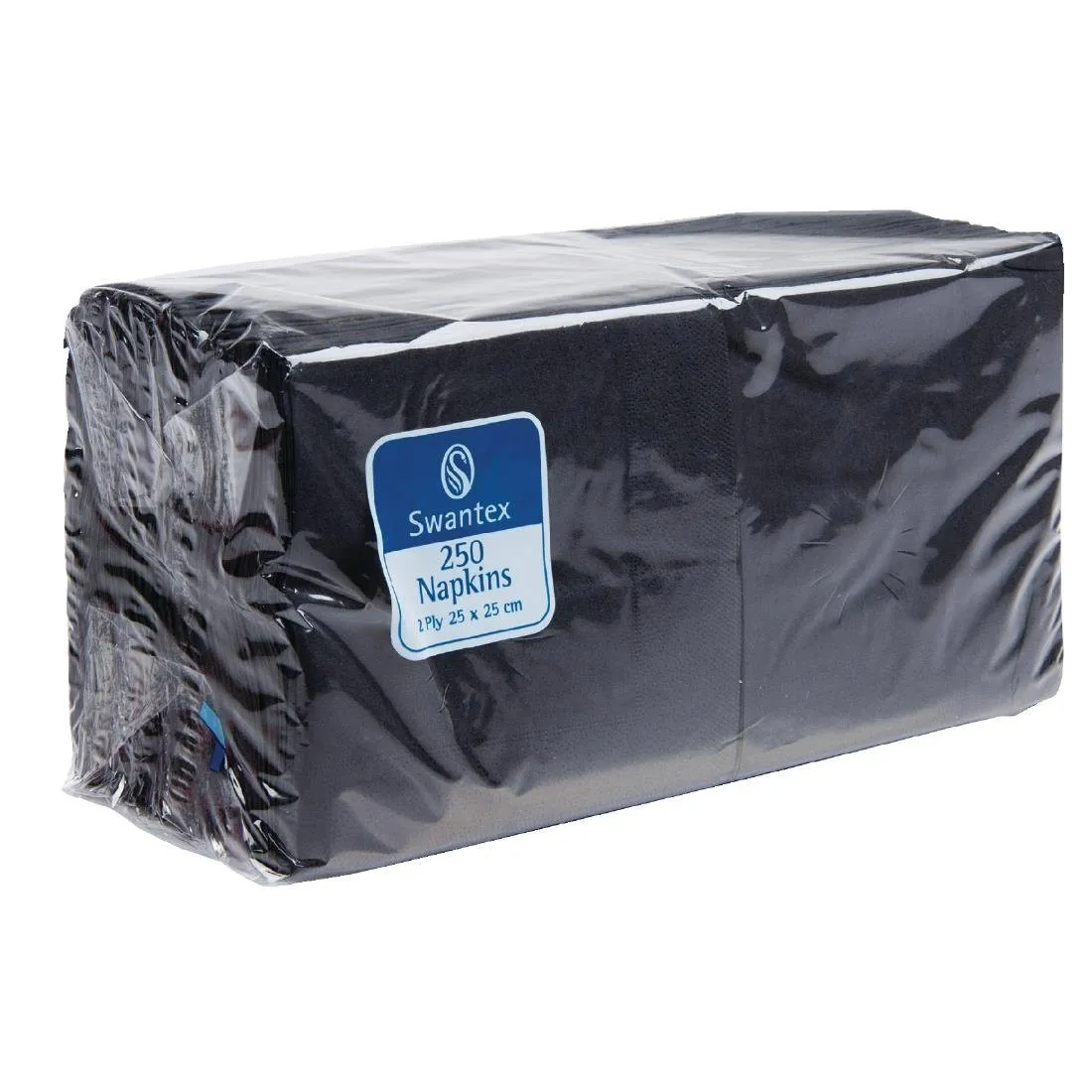 Servilletas de cóctel negras 2 capas - 250 x 250 mm - Lote de 2000