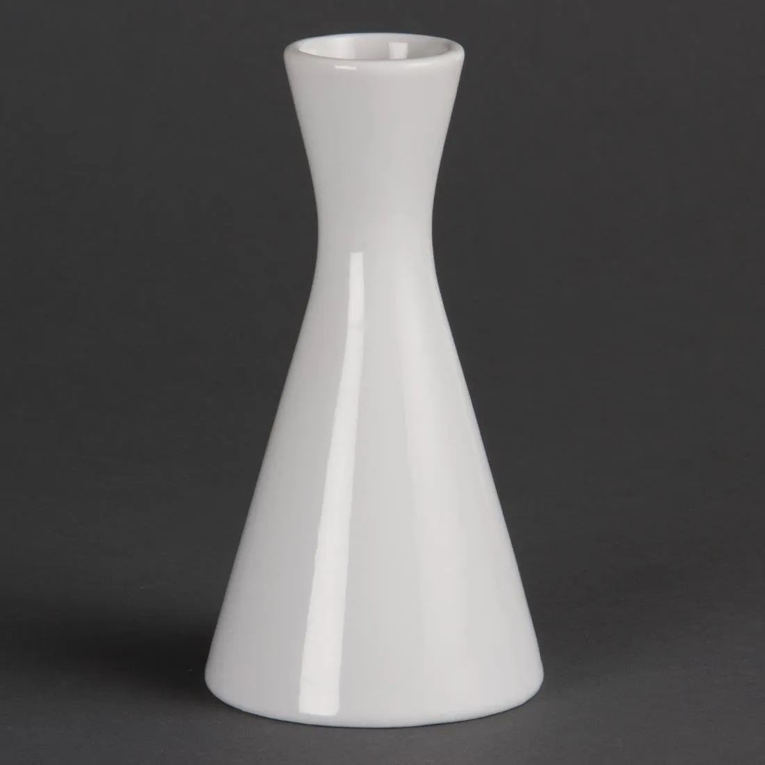 Jarrón Botella Blanco 140 mm - Lote de 6