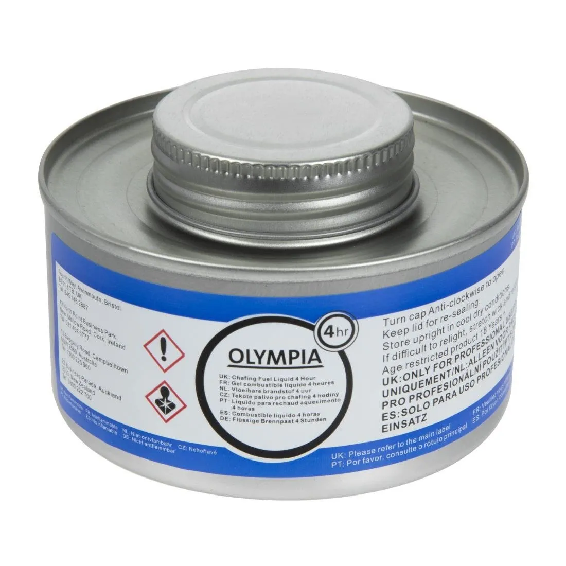 Combustible 4 h para Chafing Dish - Pack de 12