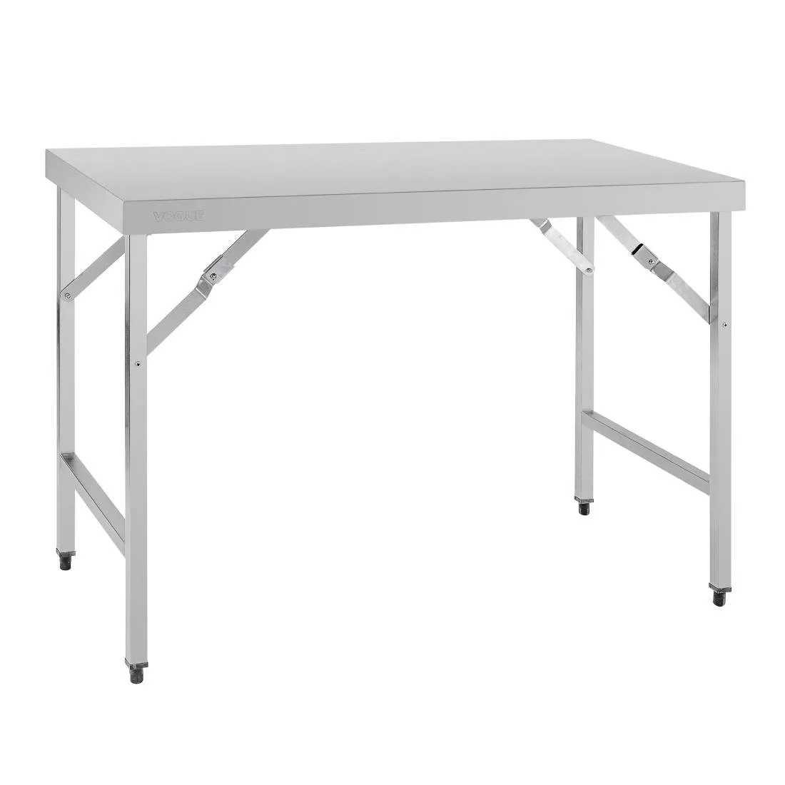 Mesa plegable de acero inoxidable - L 1200 x 600 mm