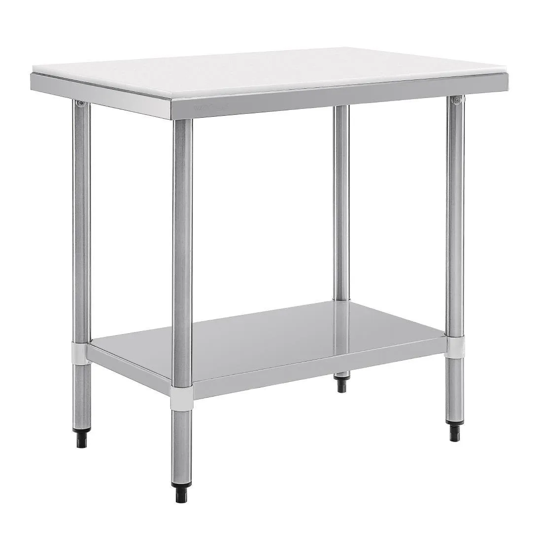 Mesa de corte de acero inoxidable y polietileno - L 900 mm