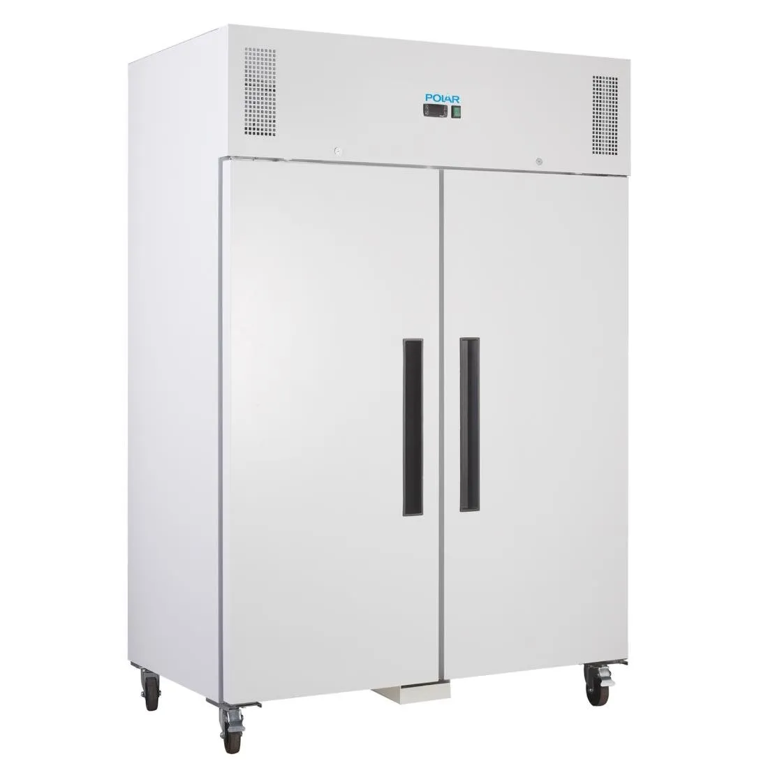 Armario refrigerado negativo blanco GN 2/1 de doble puerta - 1200 L