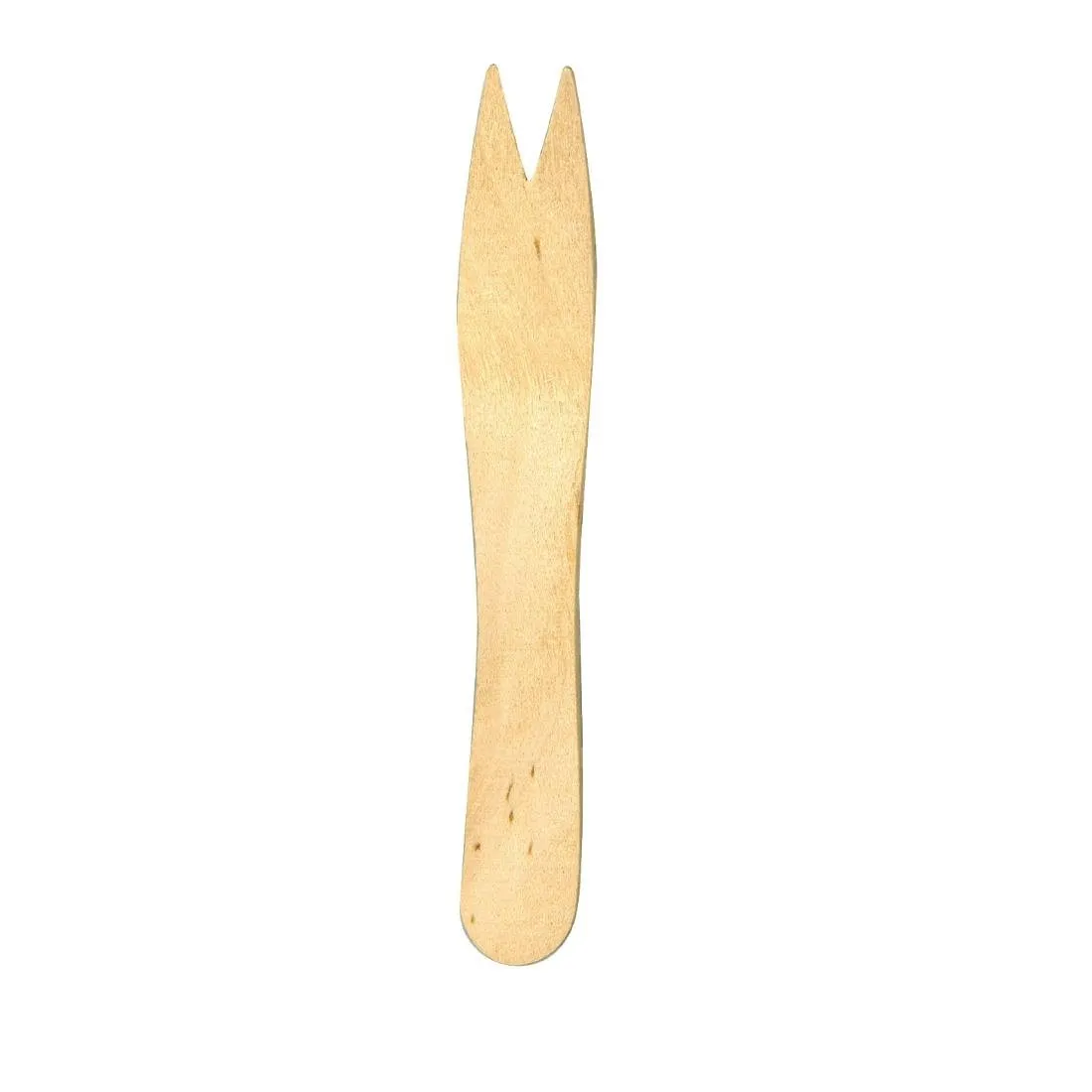 Tenedor de madera biodegradable 95 mm - Lote de 1000